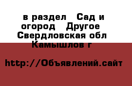  в раздел : Сад и огород » Другое . Свердловская обл.,Камышлов г.